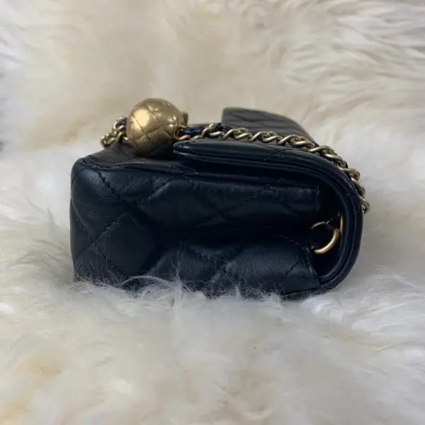 Chanel Pearl Crush Flap Bag Quilted Lambskin Mini