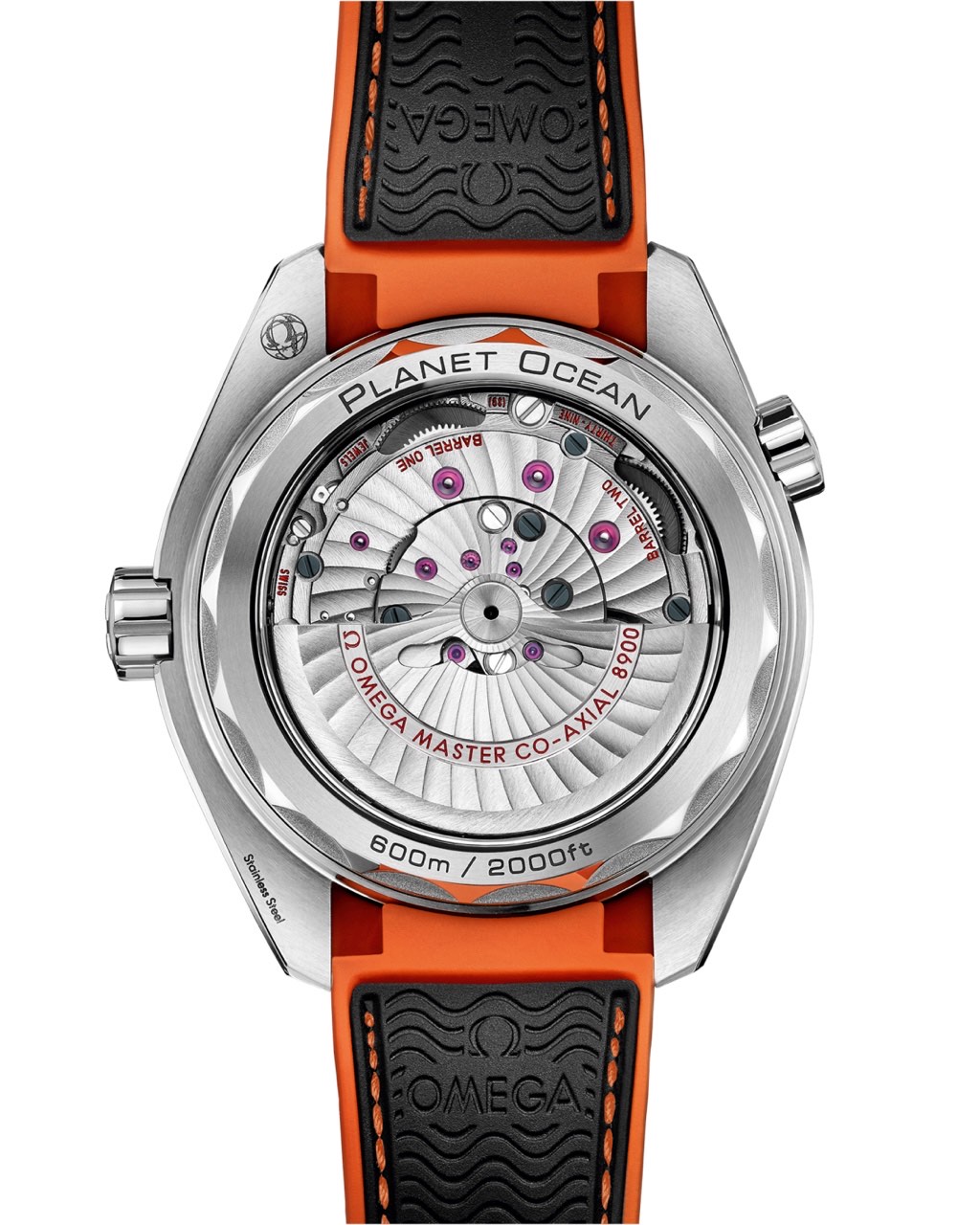 PLANET OCEAN 600M Black / Orange 43.5mm