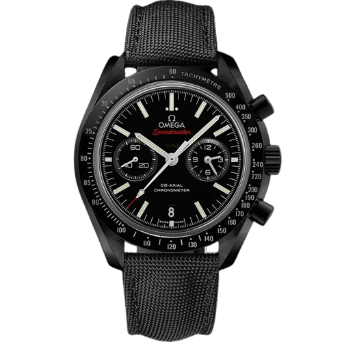 OMEGA SPEEDMASTER DARK SIDE OF THE MOON 44.25 MM, BLACK CERAMIC ON COATED NYLON FABRIC STRAP WITH FOLDOVER CLASP