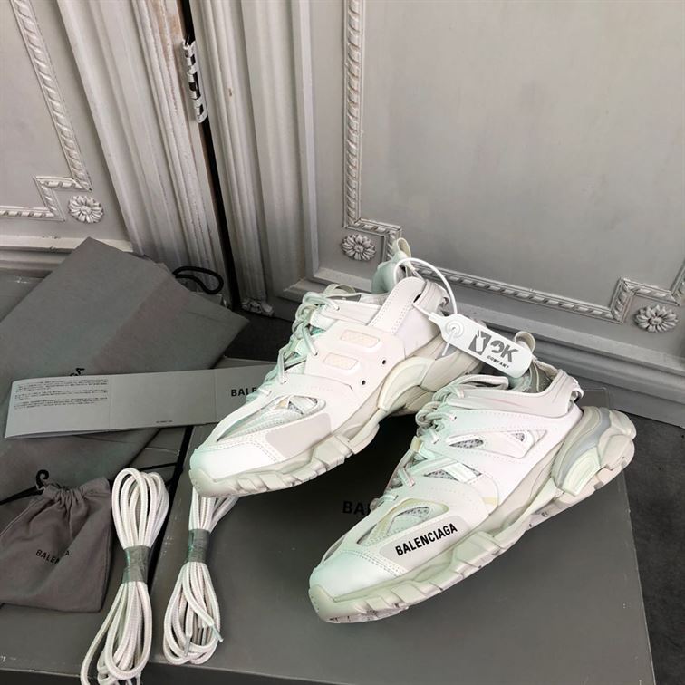 BALENCIAGA TRACK TRAINER SNEAKERS IN WHITE – BLA030