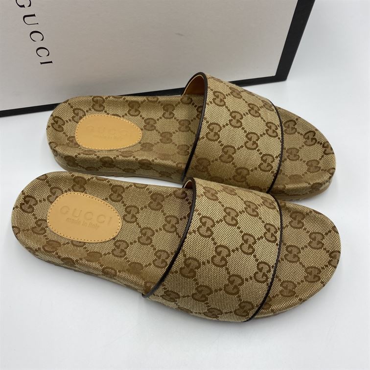 GUCCI GG CANVAS FLIP FLOP SANDAL – GSL001