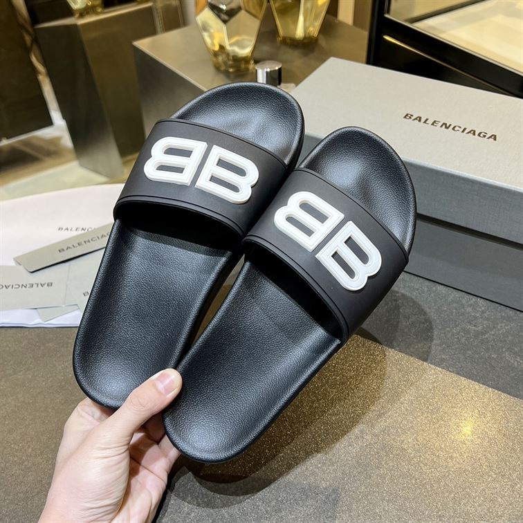 BALENCIAGA BB POOL SLIDE SANDALS – BBD014