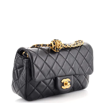 Chanel Pearl Crush Flap Bag Quilted Lambskin Mini  1