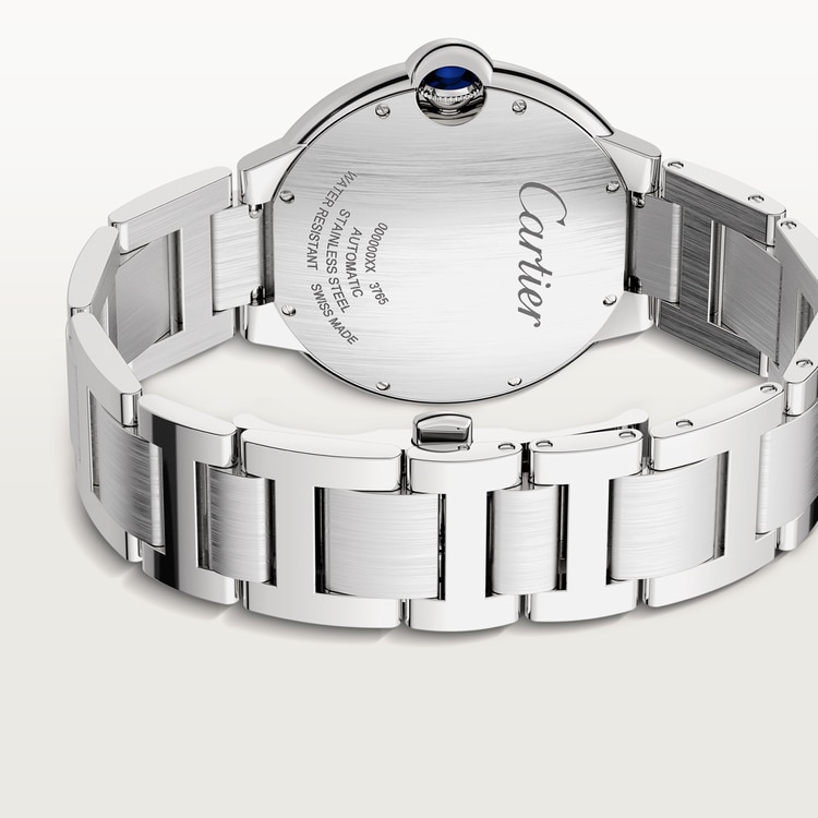 Ballon Bleu de Cartier watch Silver guilloché dial 42 mm