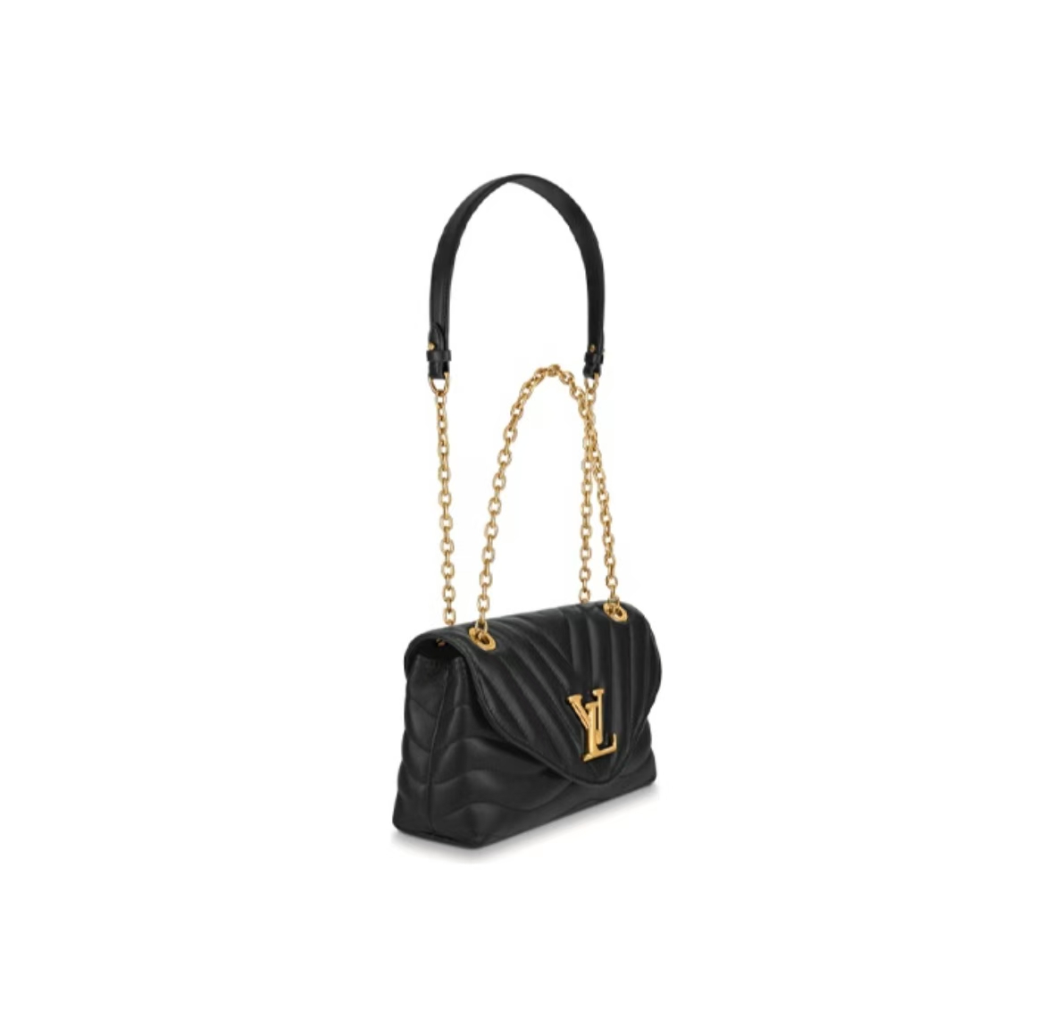 LOUIS VUITTON NEW WAVE CHAIN BAG IN BLACK