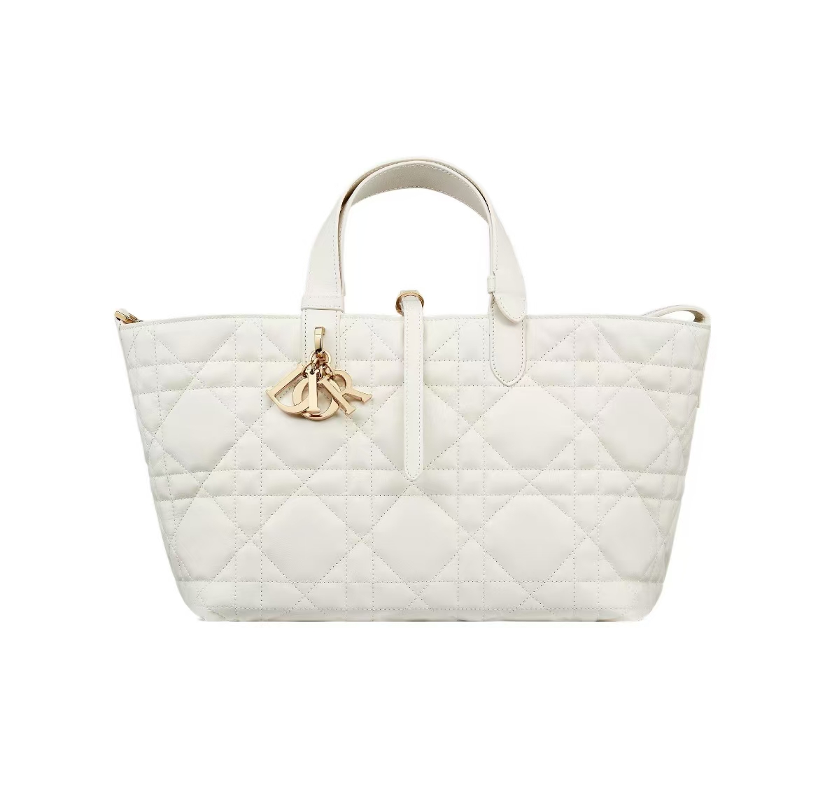 DIOR TOUJOURS MEDIUM BAG IN WHITE CALFSKIN