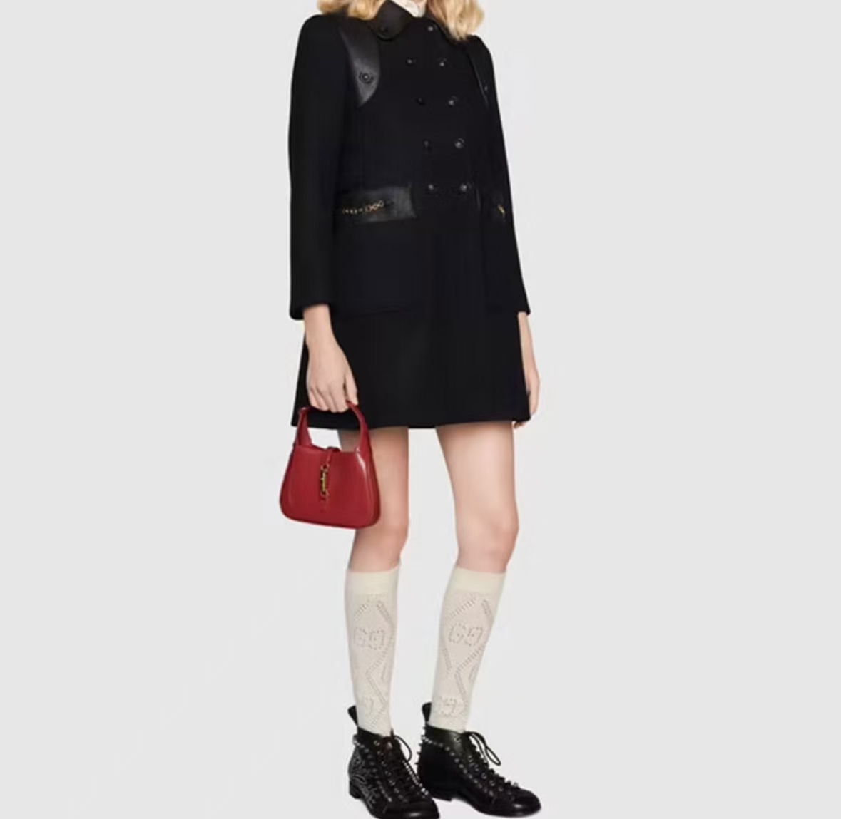 GUCCI JACKIE 1961 BAG IN SCARLET RED