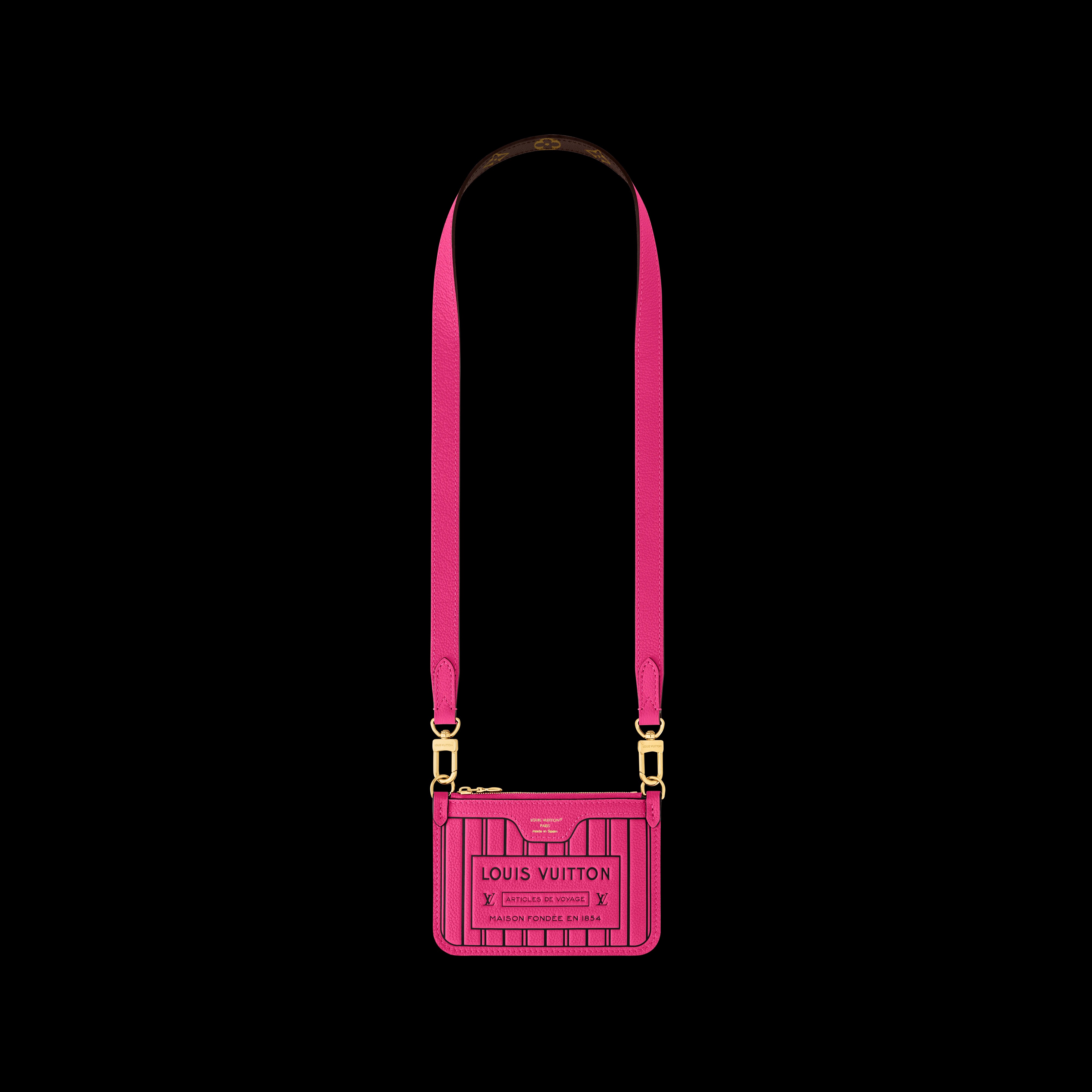 Neverfull Bandoulière Inside Out BB Rose Pondichery cowhide