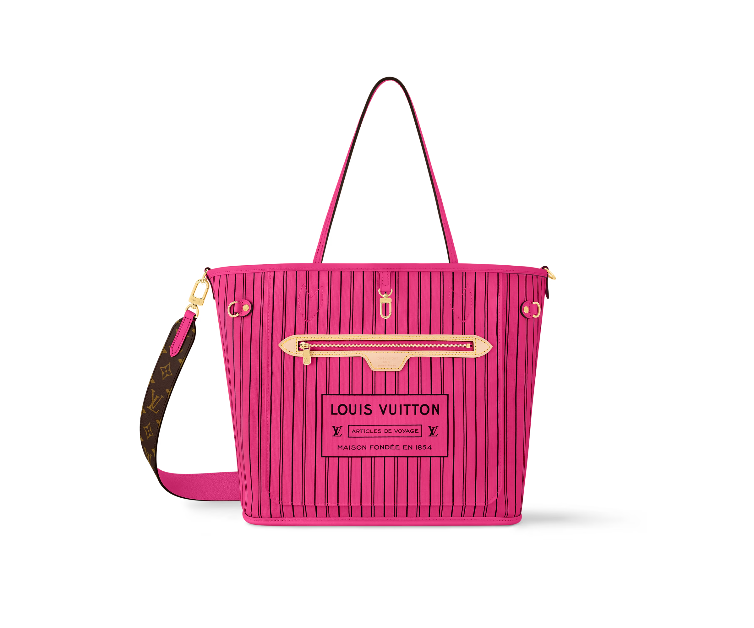 Neverfull Bandoulière Inside Out MM  Monogram Coated