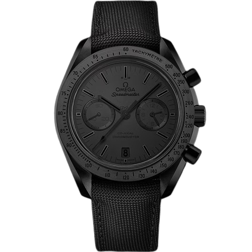 OMEGA SPEEDMASTER DARK SIDE OF THE MOON 44.25 MM, BLACK CERAMIC ON COATED NYLON FABRIC STRAP