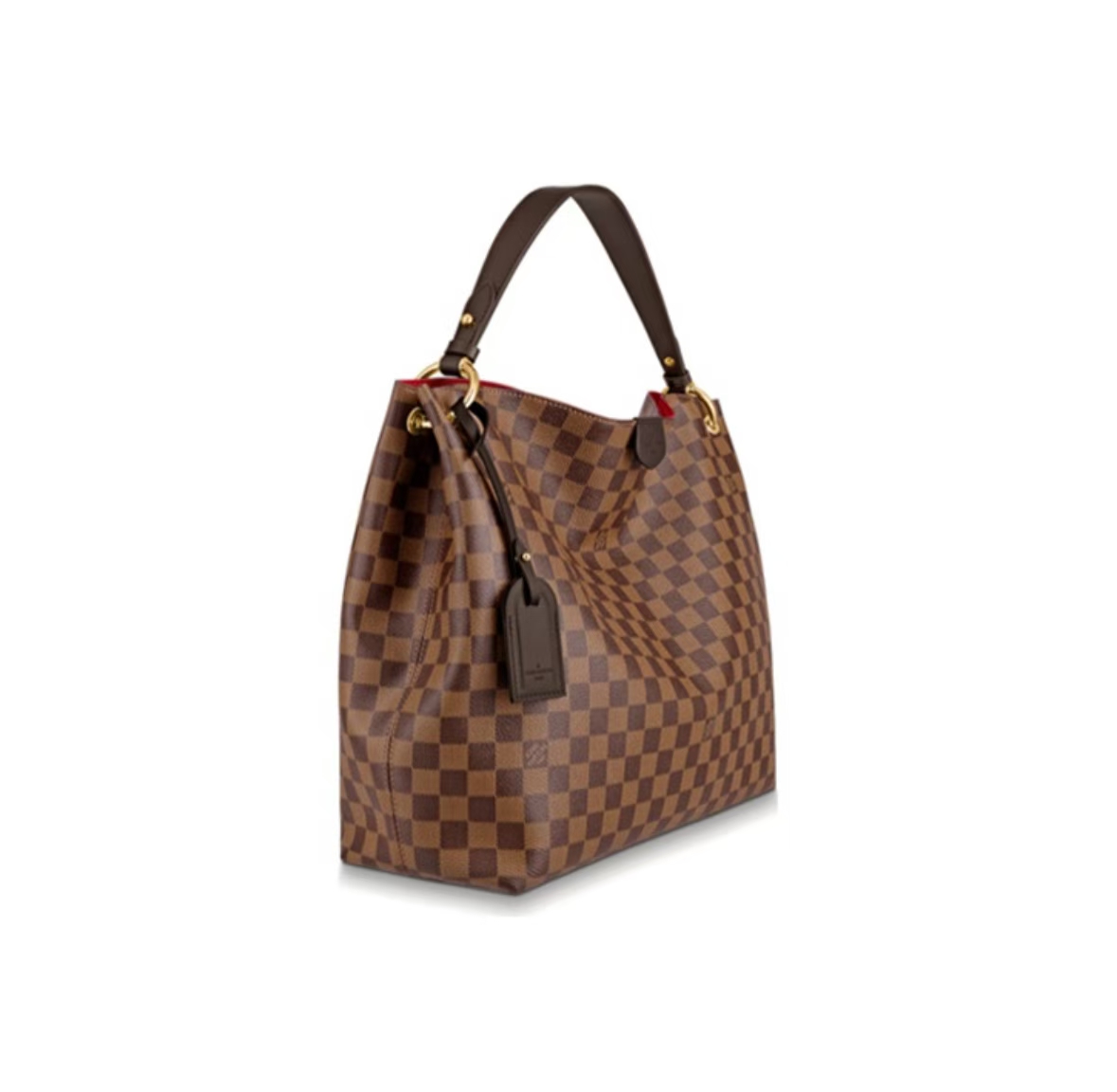 GRACEFUL DAMIER EBÈNE HOBO BAG IN Brown