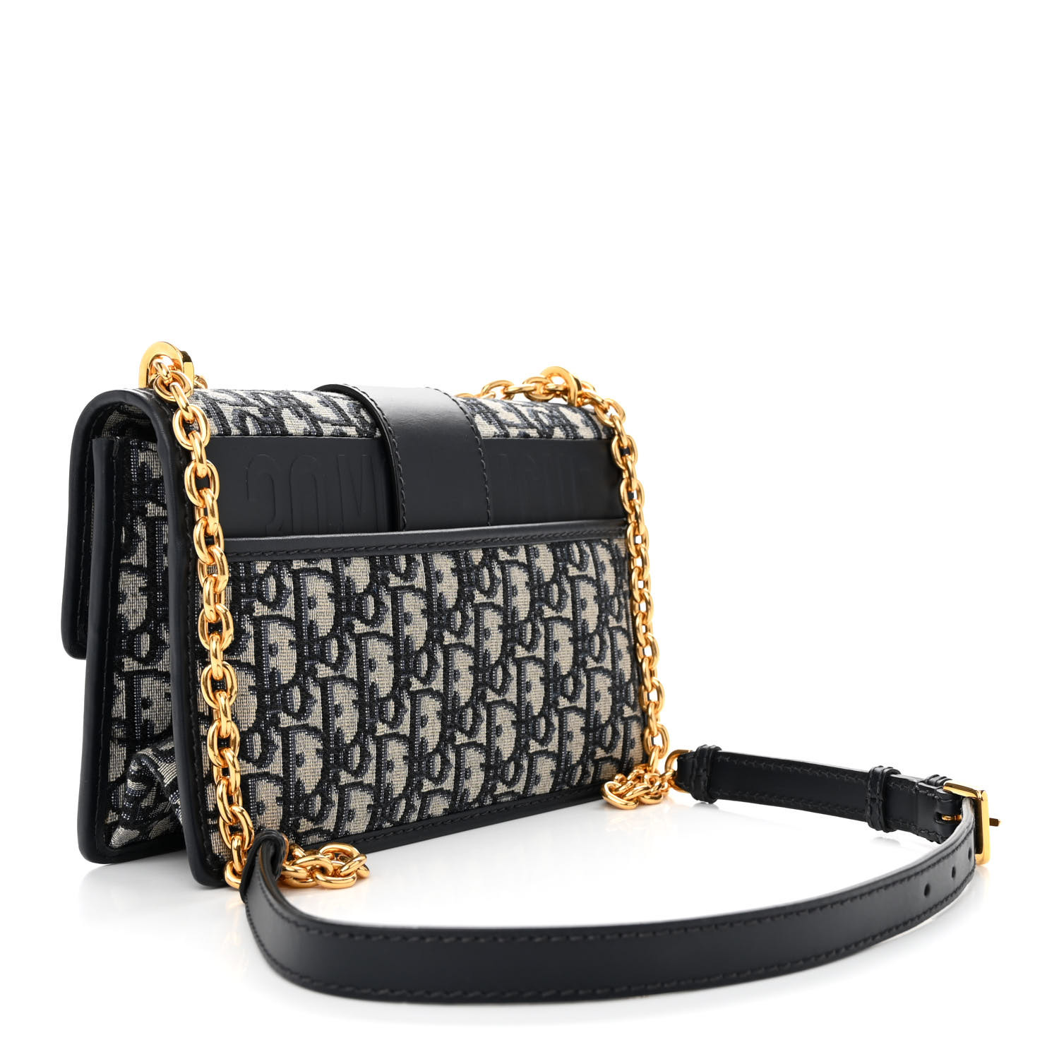 DIOR 30 MONTAIGNE MEDIUM BAG IN OBLIQUE DENIM