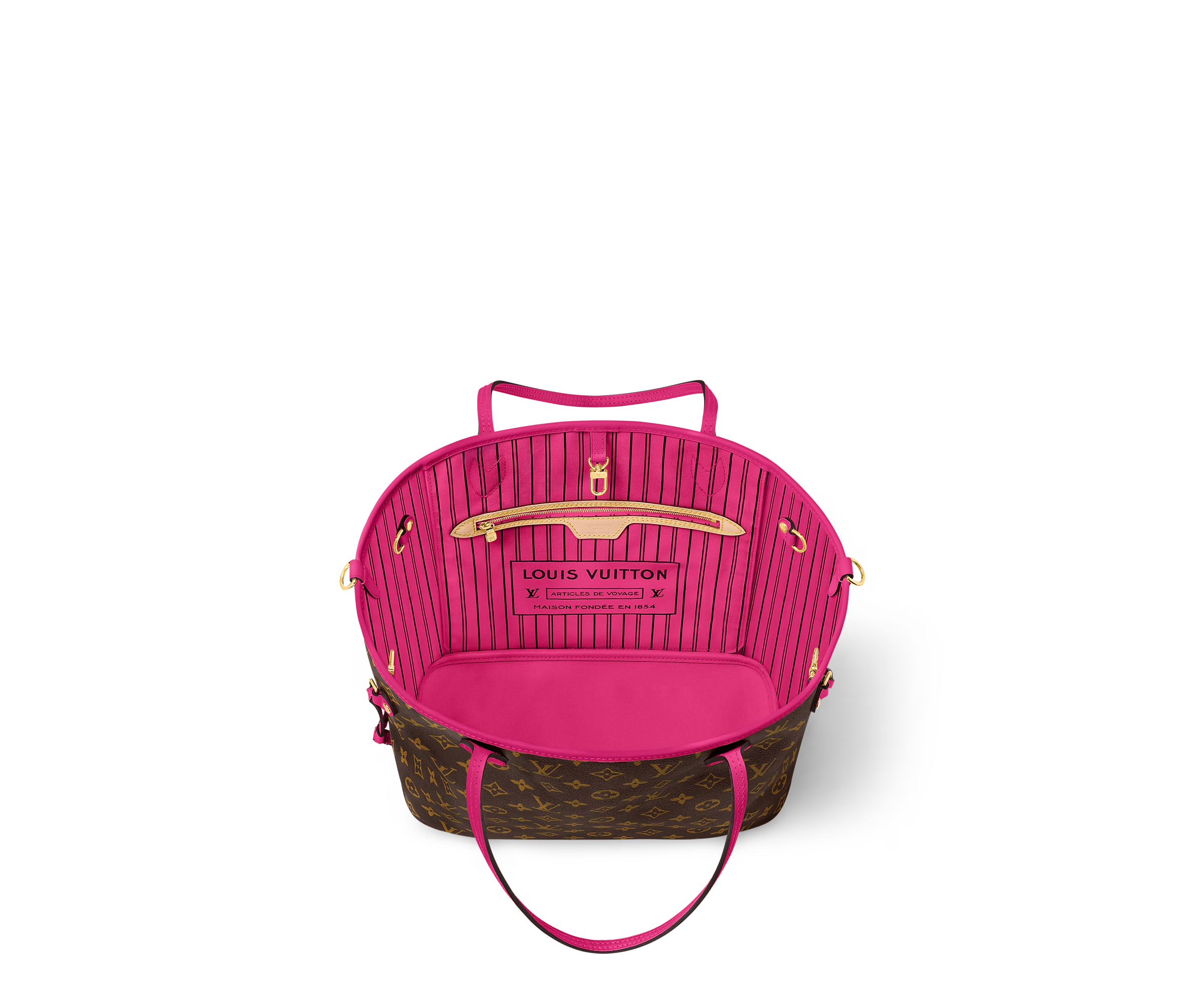 Neverfull Bandoulière Inside Out MM  Monogram Coated