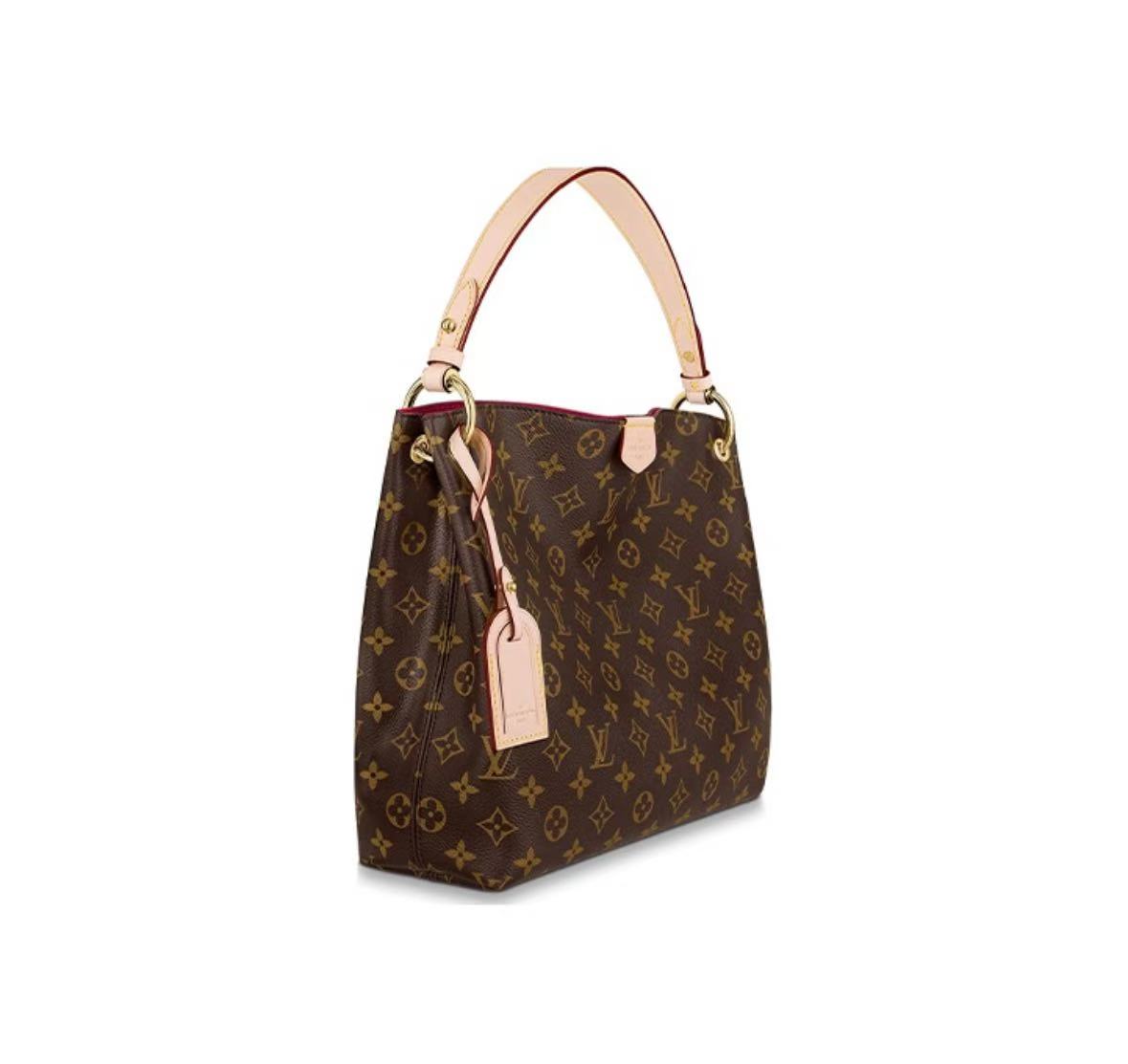 GRACEFUL MONOGRAM CANVAS HOBO BAG