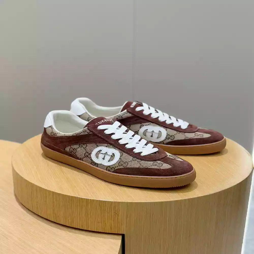 MEN’S G75 SNEAKER IN DARK BROWN SUEDE – GCC258