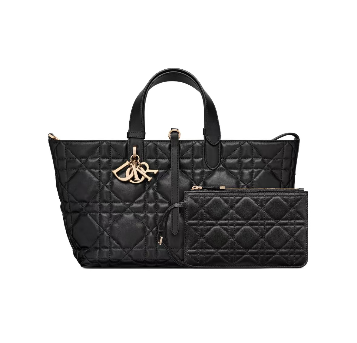 DIOR TOUJOURS MEDIUM BAG IN BLACK CALFSKIN