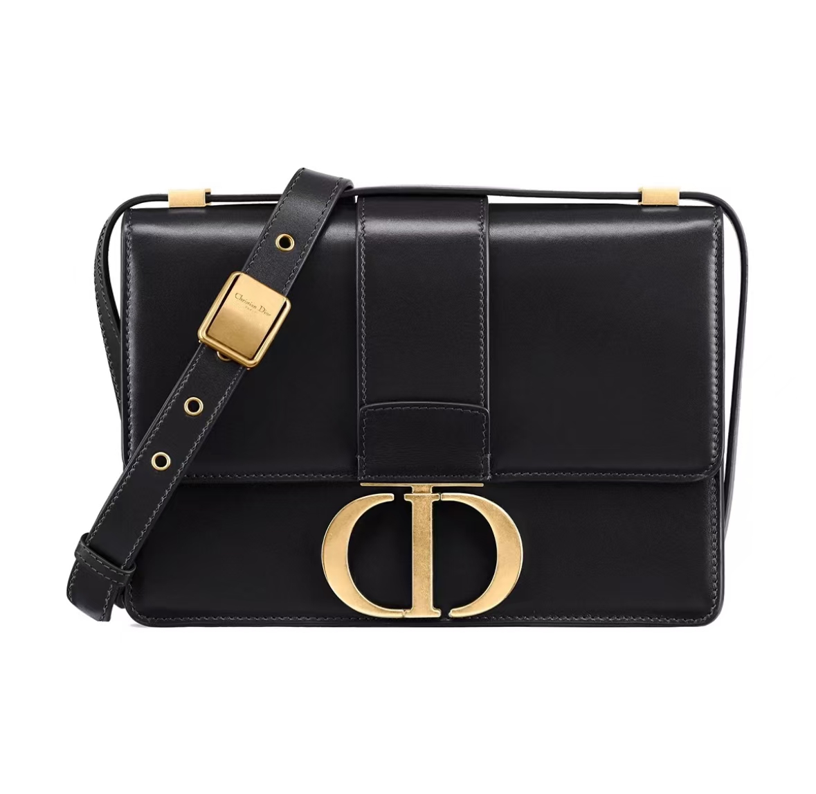 DIOR 30 MONTAIGNE MediumIN BLACK CALFSKIN