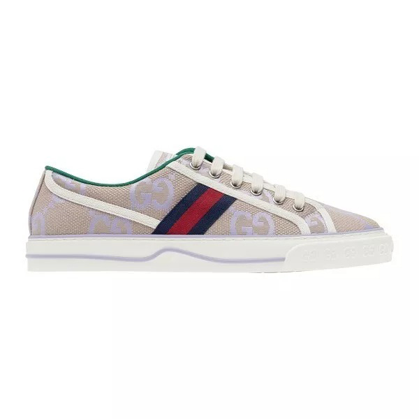 Gucci Beige Lilac Jumbo Tennis Sneakers – GCC226