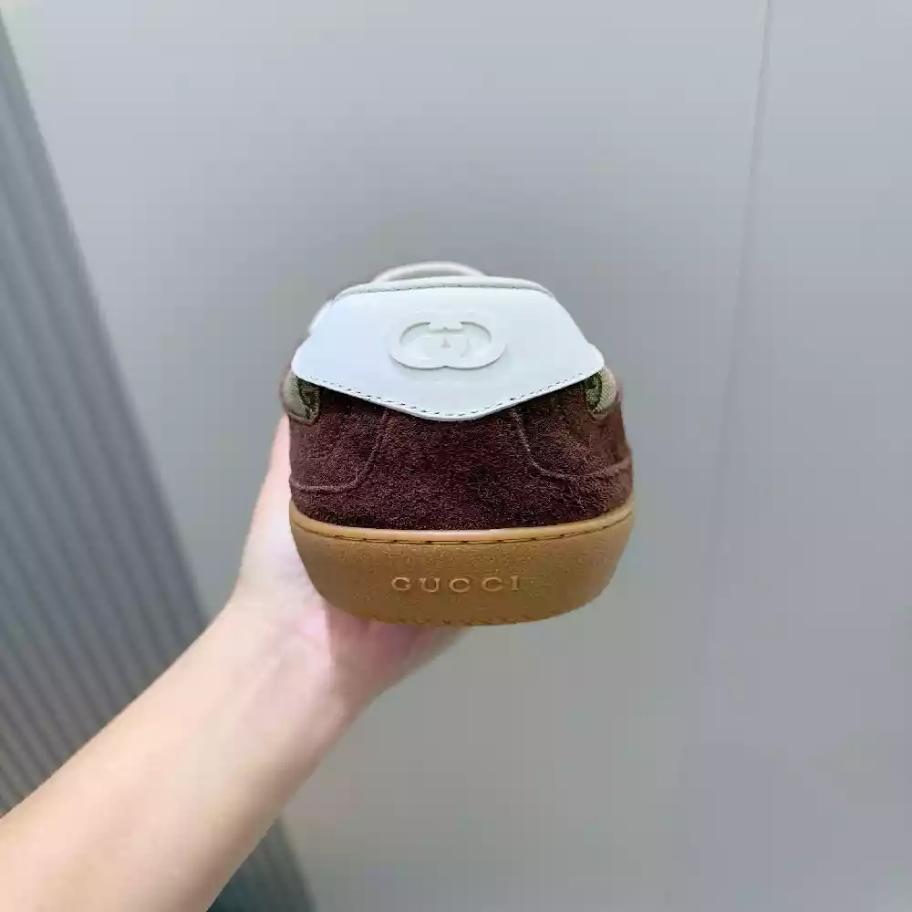 MEN’S G75 SNEAKER IN DARK BROWN SUEDE – GCC258