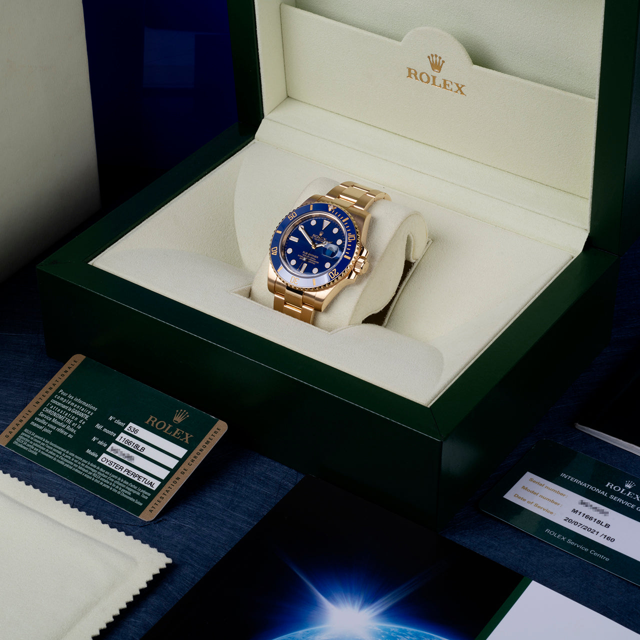 Rolex Perpetual Submariner Date 41mm Black Dial Yellow Gold 126618LN