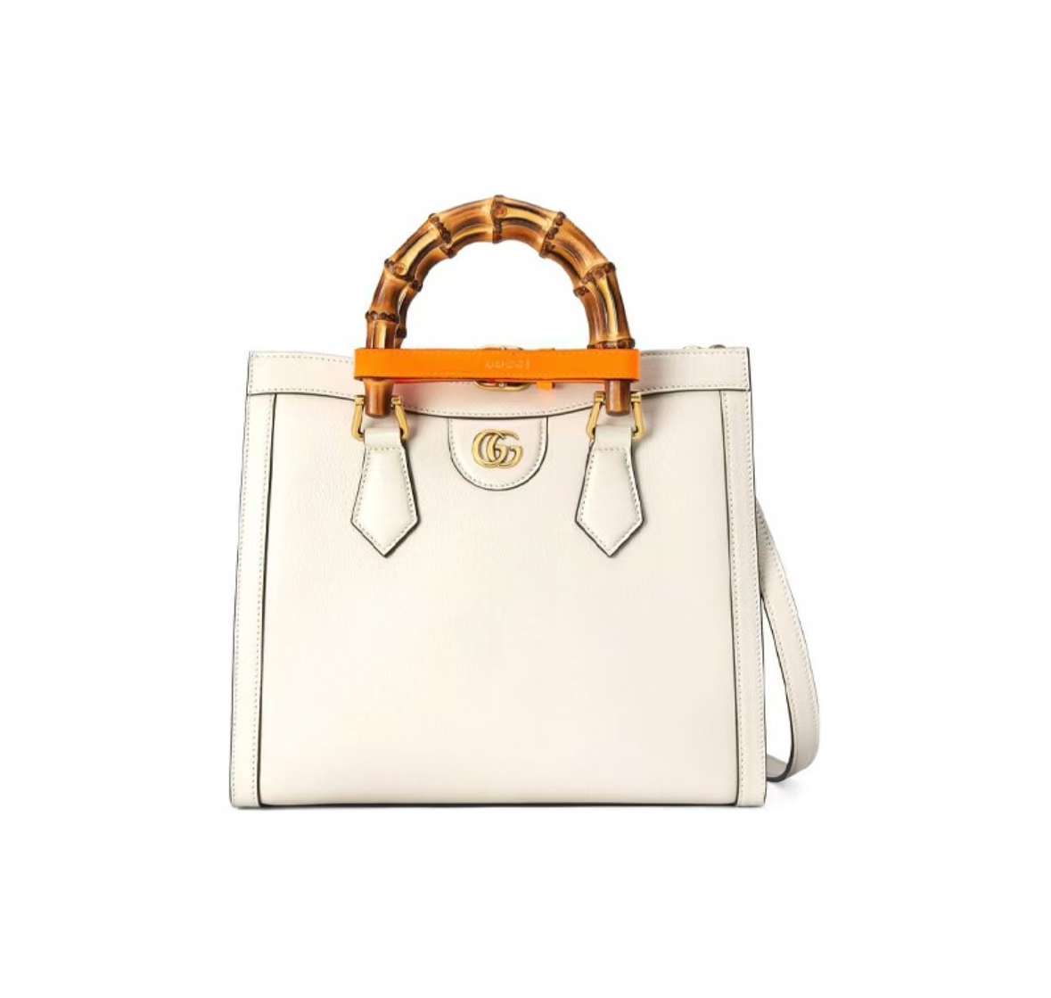 GUCCI DIANA MINI TOTE IN WHITE