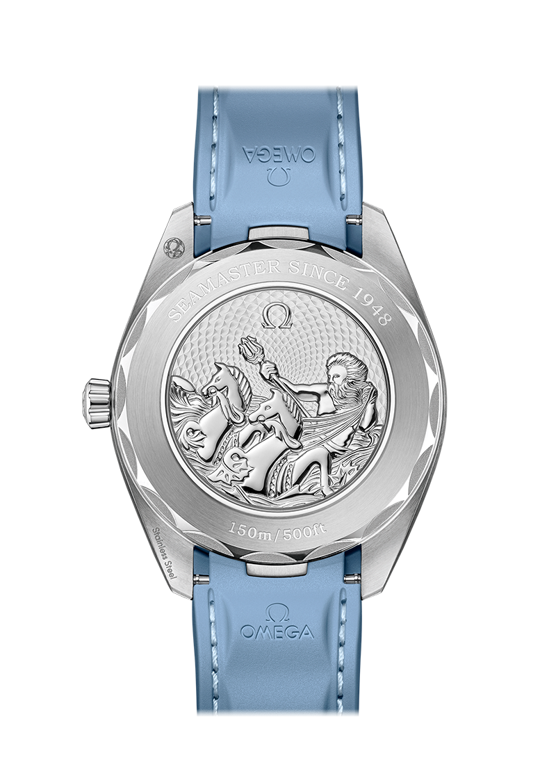 Omega SUMMER BLUE-SEAMASTER AQUA TERRA 150M Rubber Strap 41MM 220.12.41.21.03.008