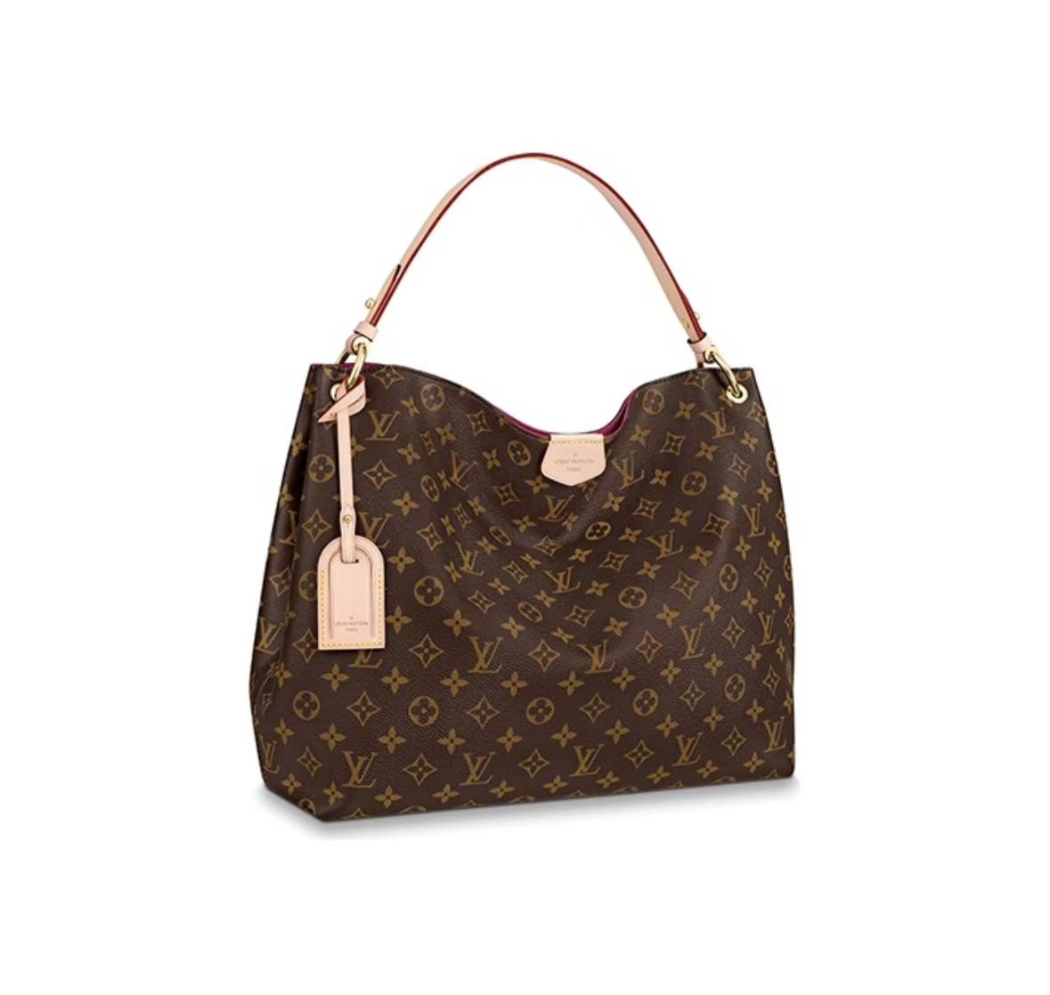 GRACEFUL MONOGRAM CANVAS HOBO BAG