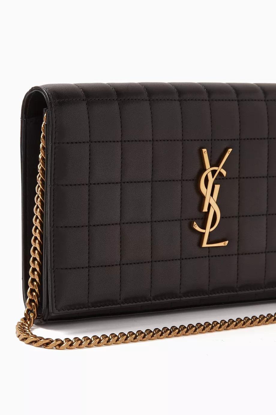 Saint Laurent Cassandre Lambskin Chain Wallet