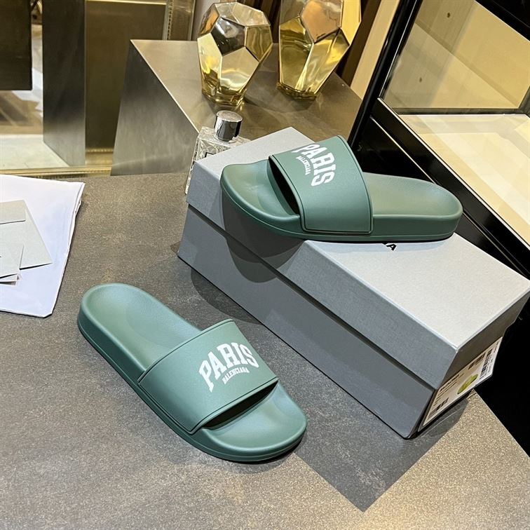 BALENCIAGA CITIES PARIS POOL SLIDE SANDAL – BBD006