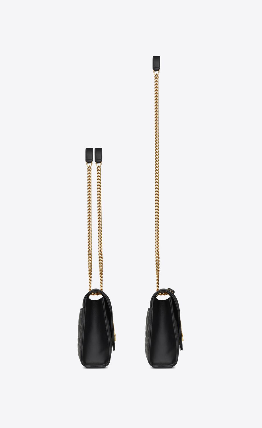 YSL Envelope Medium Chain Bag in Supple Matelasse Leather