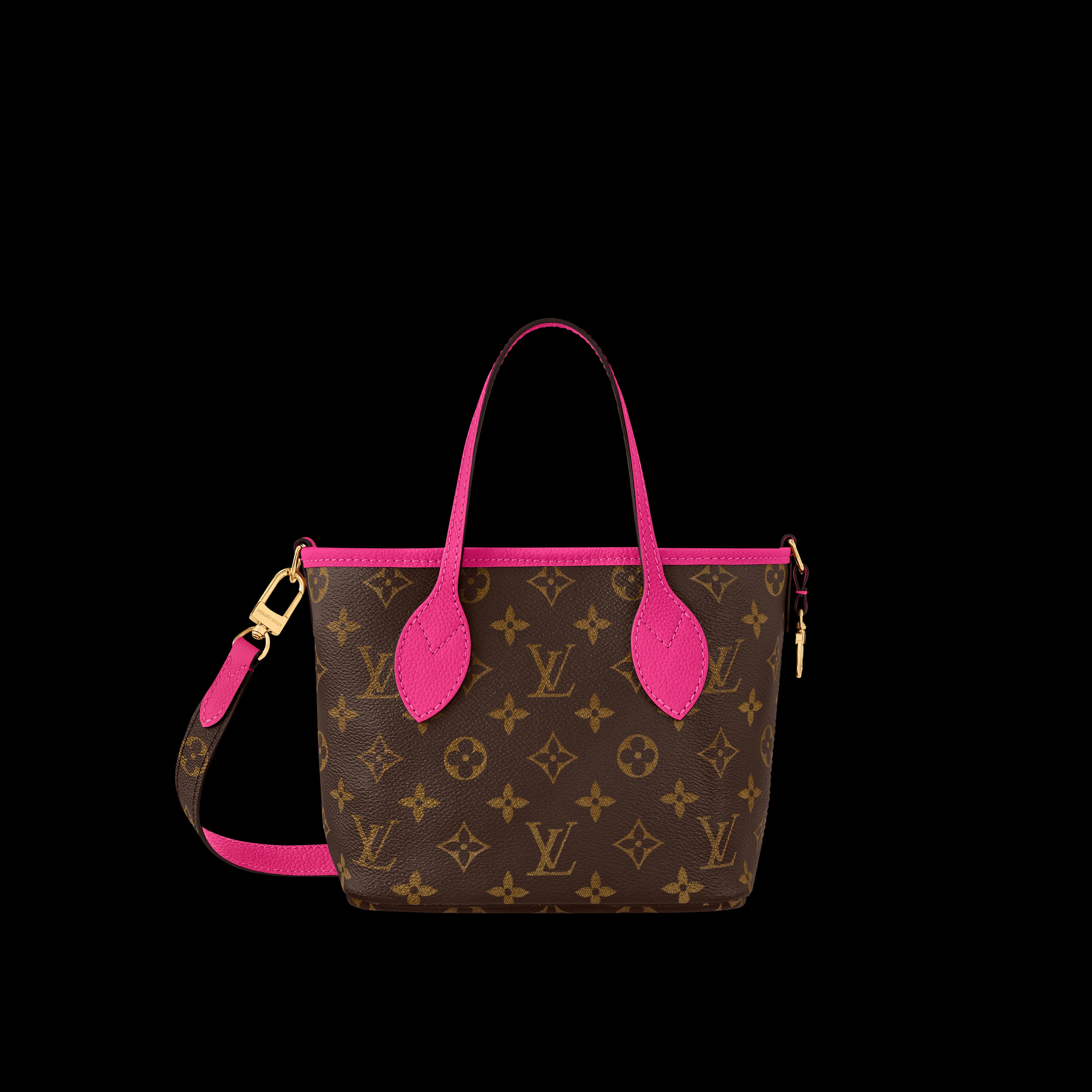 Neverfull Bandoulière Inside Out BB Rose Pondichery cowhide