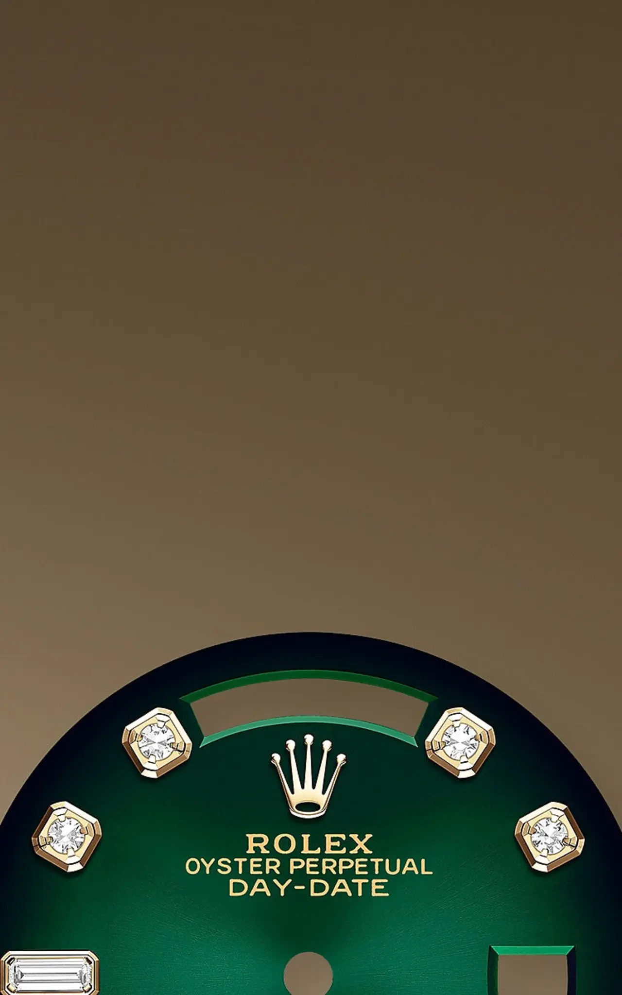 Rolex Day Date 36mm - Ref: 128348rbr-0035 - Green Ombre Diamond Dial & Diamond Bezel, 18K Yellow Gold President Bracelet Watch