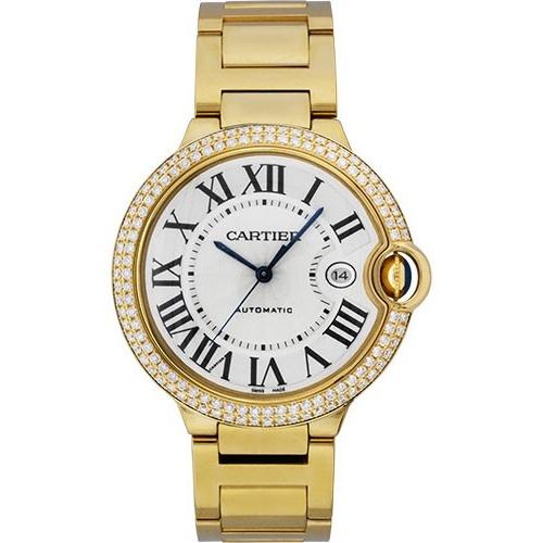 42MM  Ballon Bleu Yellow Gold with Diamonds