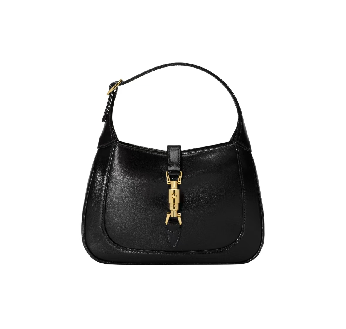GUCCI JACKIE 1961  BAG IN BLACK LEATHER