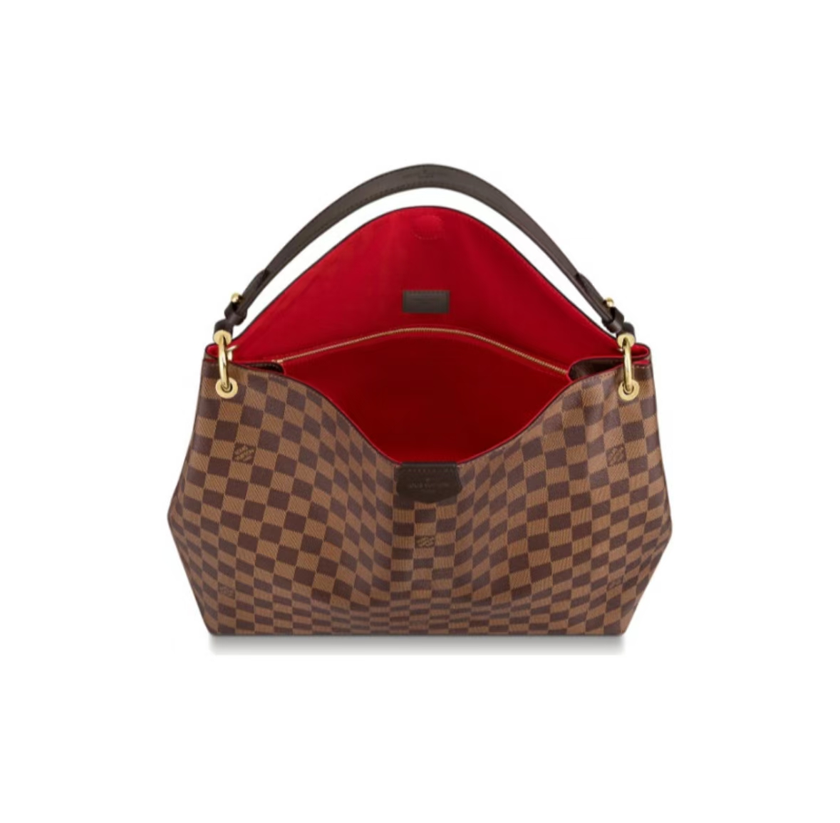 GRACEFUL DAMIER EBÈNE HOBO BAG IN Brown