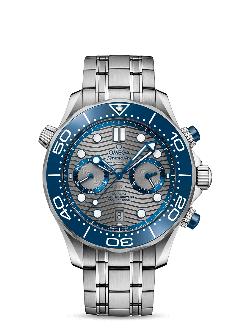 Omega Seamaster Diver 300m CHRONOGRAPH Blue / Grey 44mm 210.30.44.51.06.001