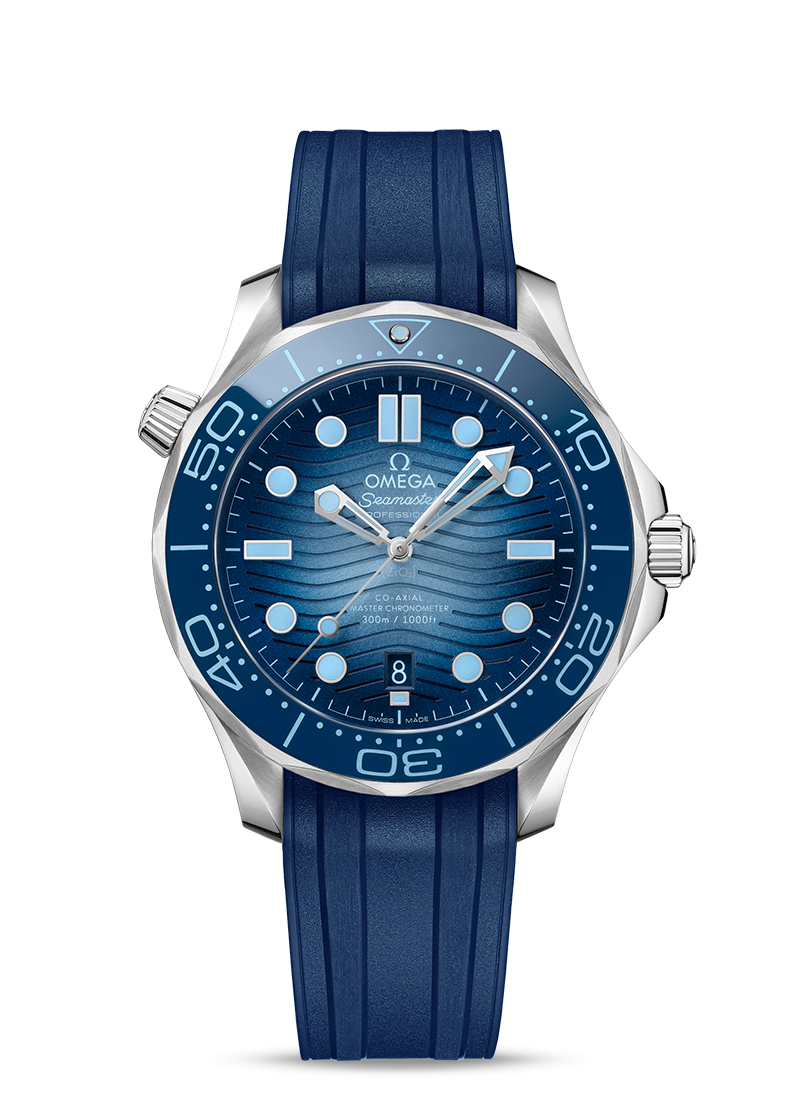 Omega Seamaster Diver 300m Summer Blue 42mm Rubber strap 210.32.42.20.03.002