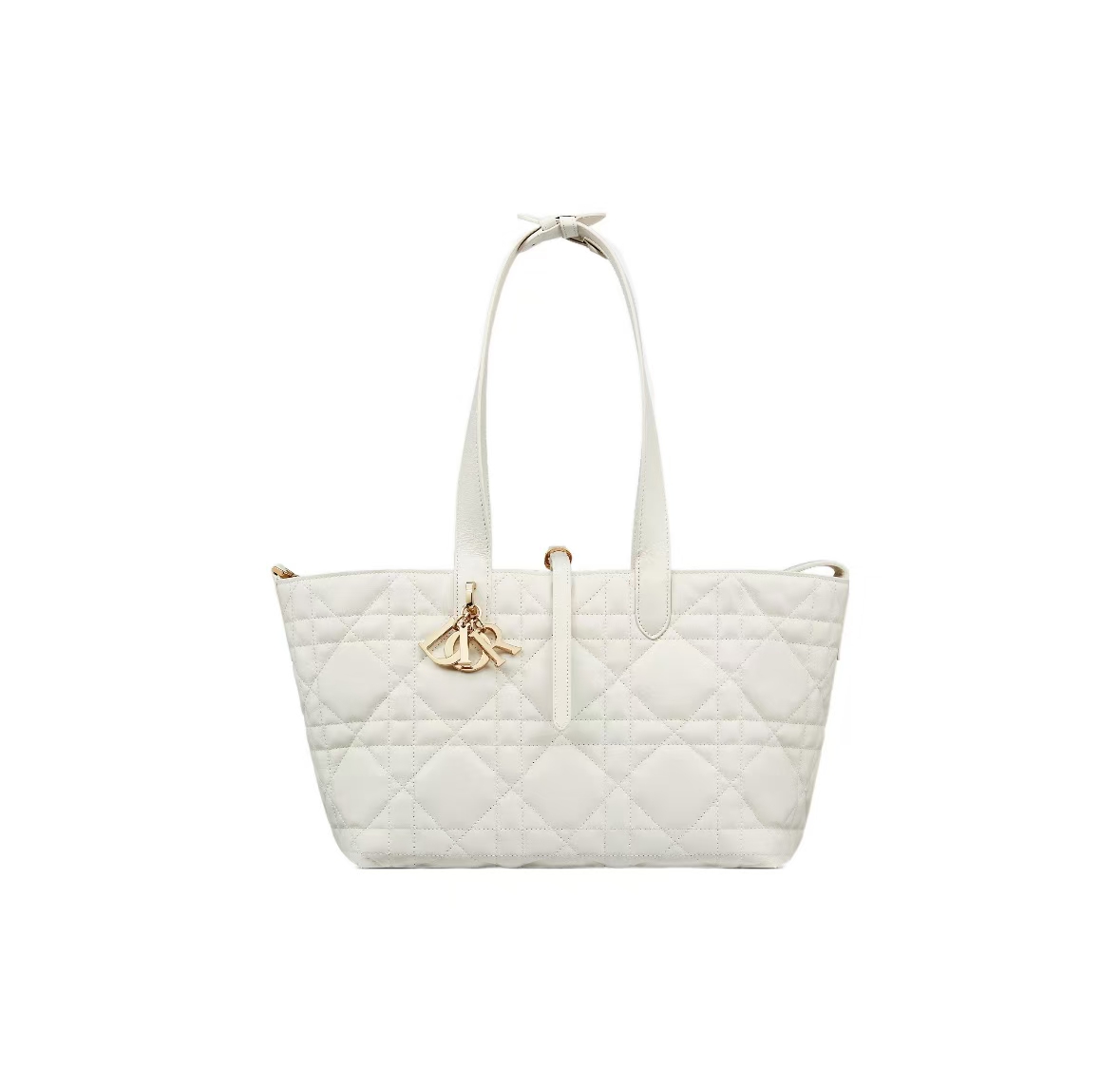 DIOR TOUJOURS MEDIUM BAG IN WHITE CALFSKIN