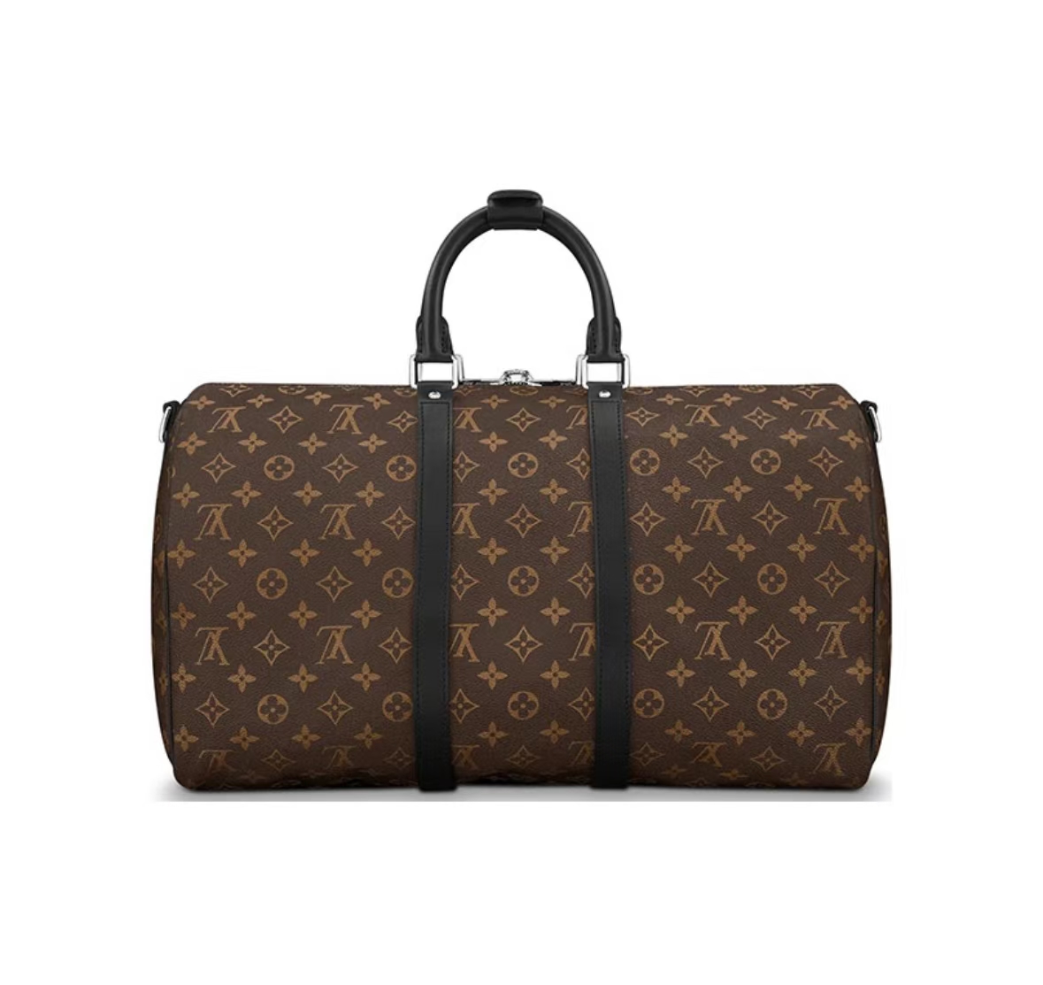 KEEPALL BANDOULIÈRE 55 MONOGRAM JUNGLE TRAVEL BAG IN BROWN