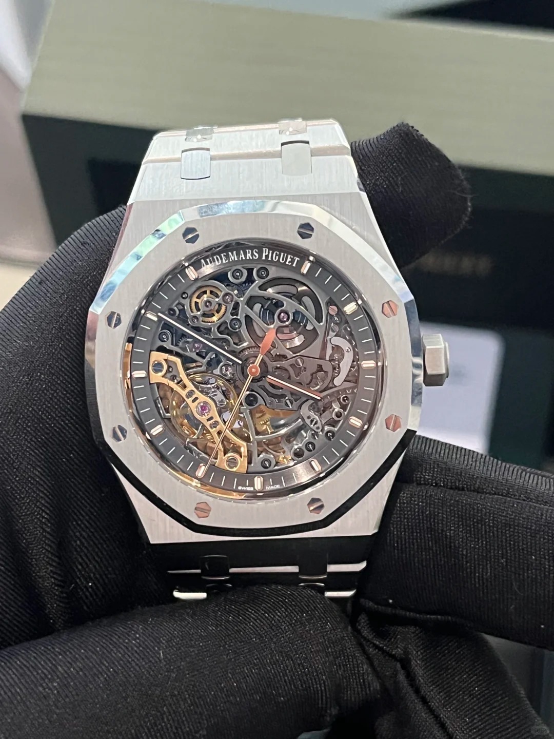 Audemars Piguet ROYAL OAK DOUBLE BALANCE WHEEL OPENWORKED Ref. 15407ST.OO.1220ST.01