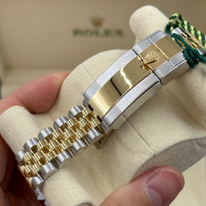 Rolex GMT Master ll Yellow Gold and Stainless Steel Black Dial Jubilee Bracelet Men's Watch M126713GRNR-0001