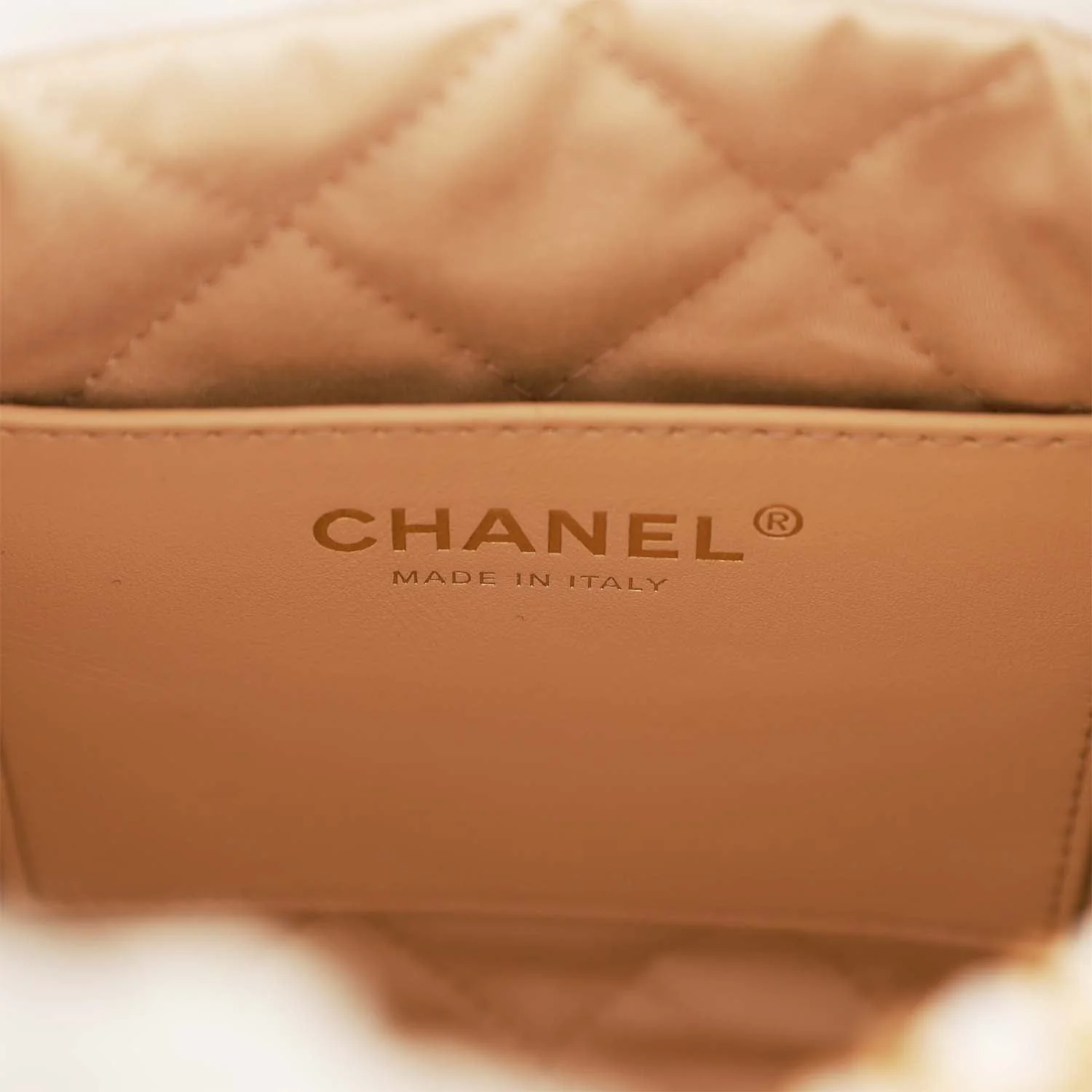 Chanel Mini 22 Bag White Calfskin Gold Hardware