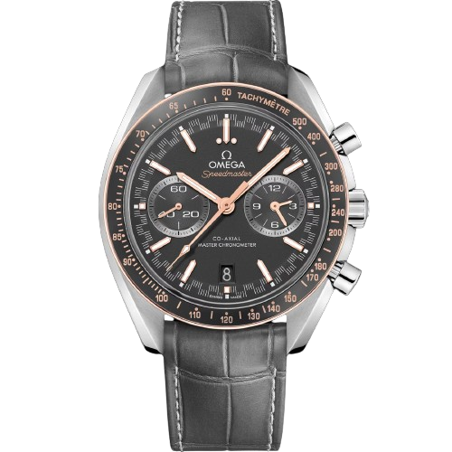OMEGA SPEEDMASTER RACING 44.25 MM, STEEL ON LEATHER STRAP