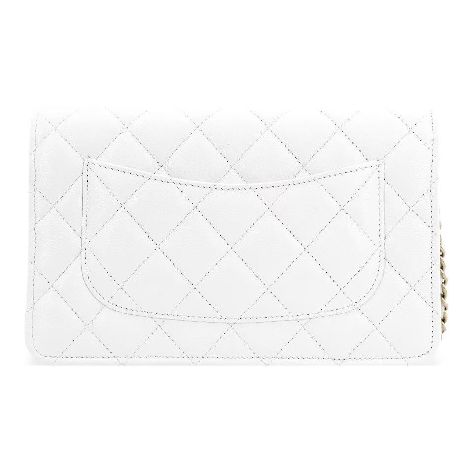 Chanel  WOC Bag White Caviar Light Gold Hardware