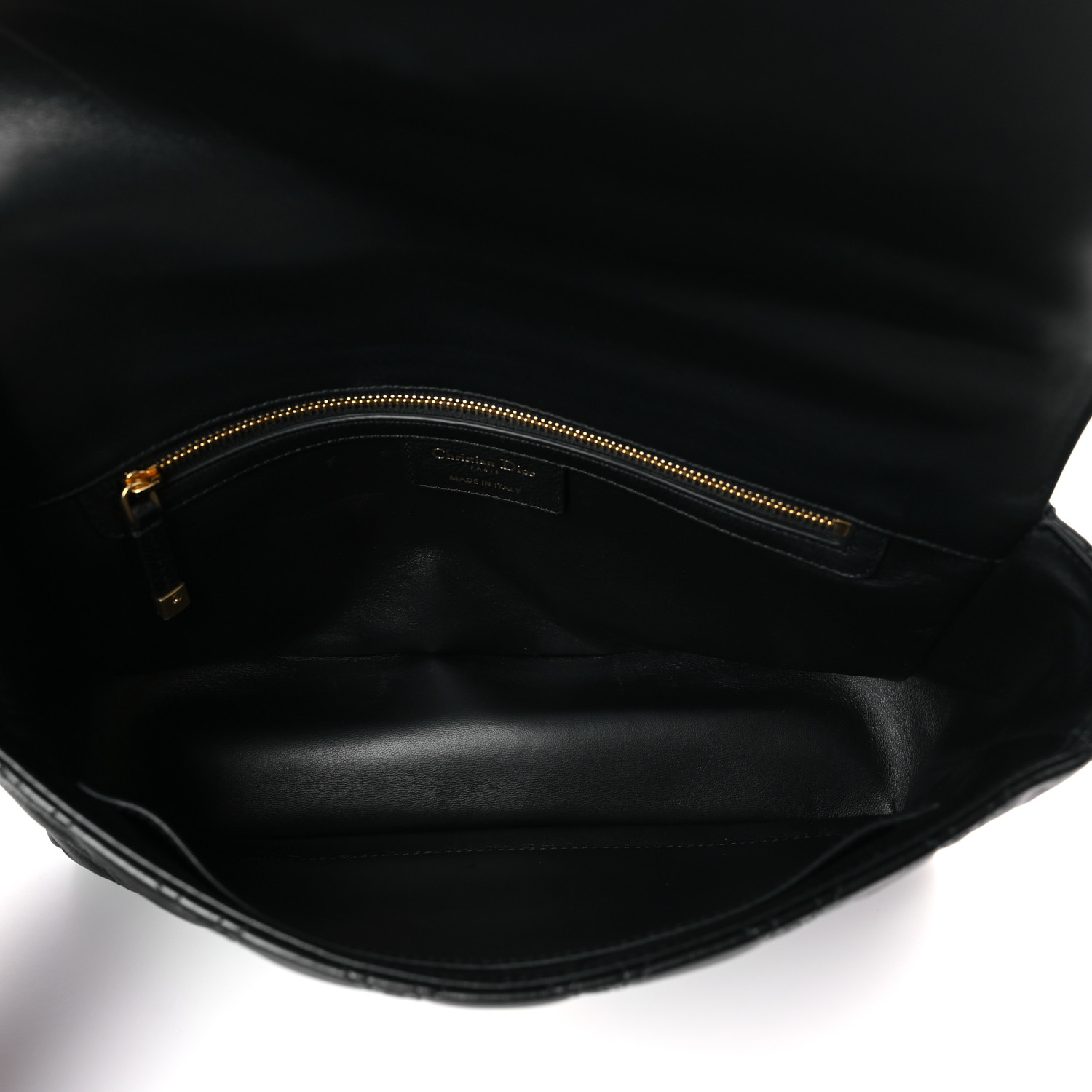 Grained Calfskin Cannage Large Caro Bag Black