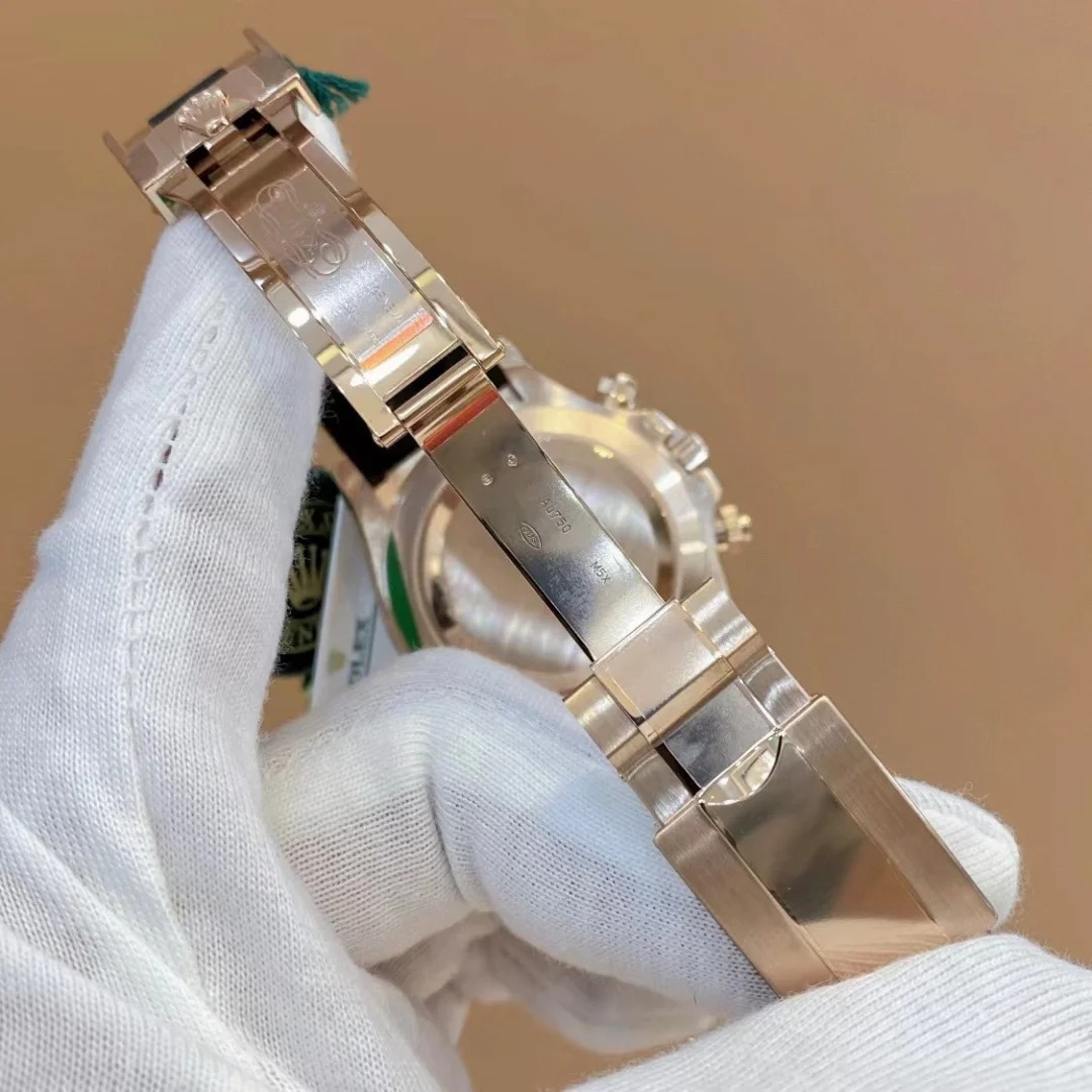 Rolex Daytona 18k Everose Gold Ceramic Bezel Meteorite Dial Oysterflex 116515LN-0055