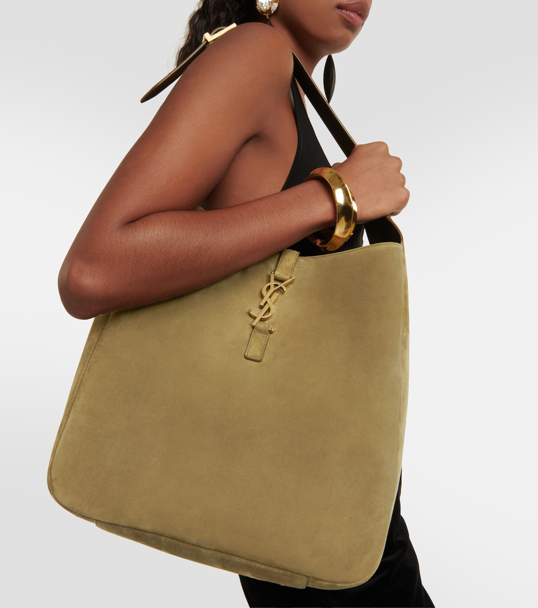 SAINT LAURENT Le 5 à 7 Large suede tote bag