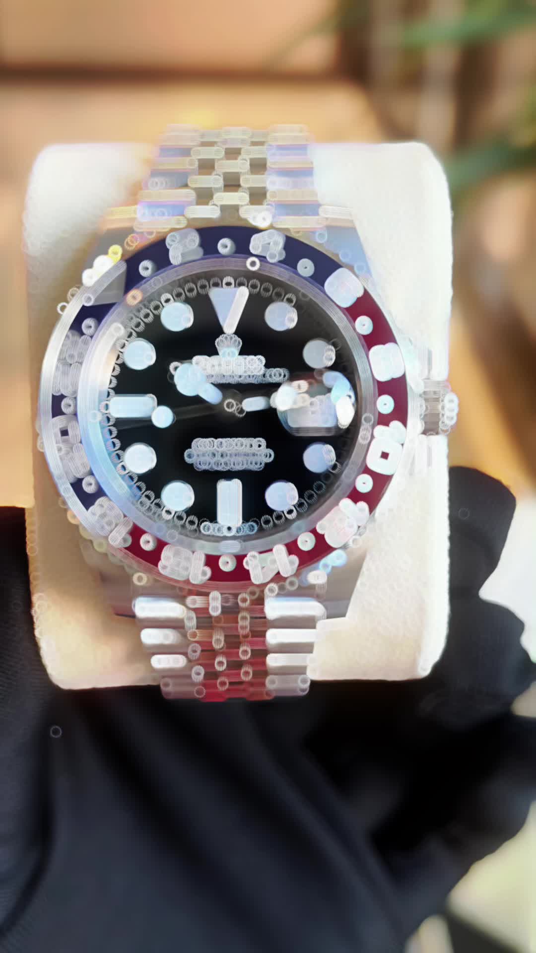 Rolex GMT Master ll Pepsi Bezel Jubilee Bracelet Men's Watch M126710BLRO-0001