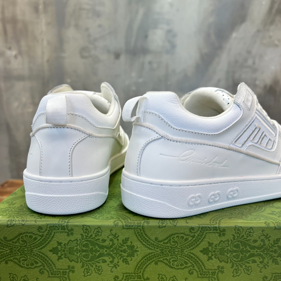 Gucci White Leather Mid Sneaker – GCC176