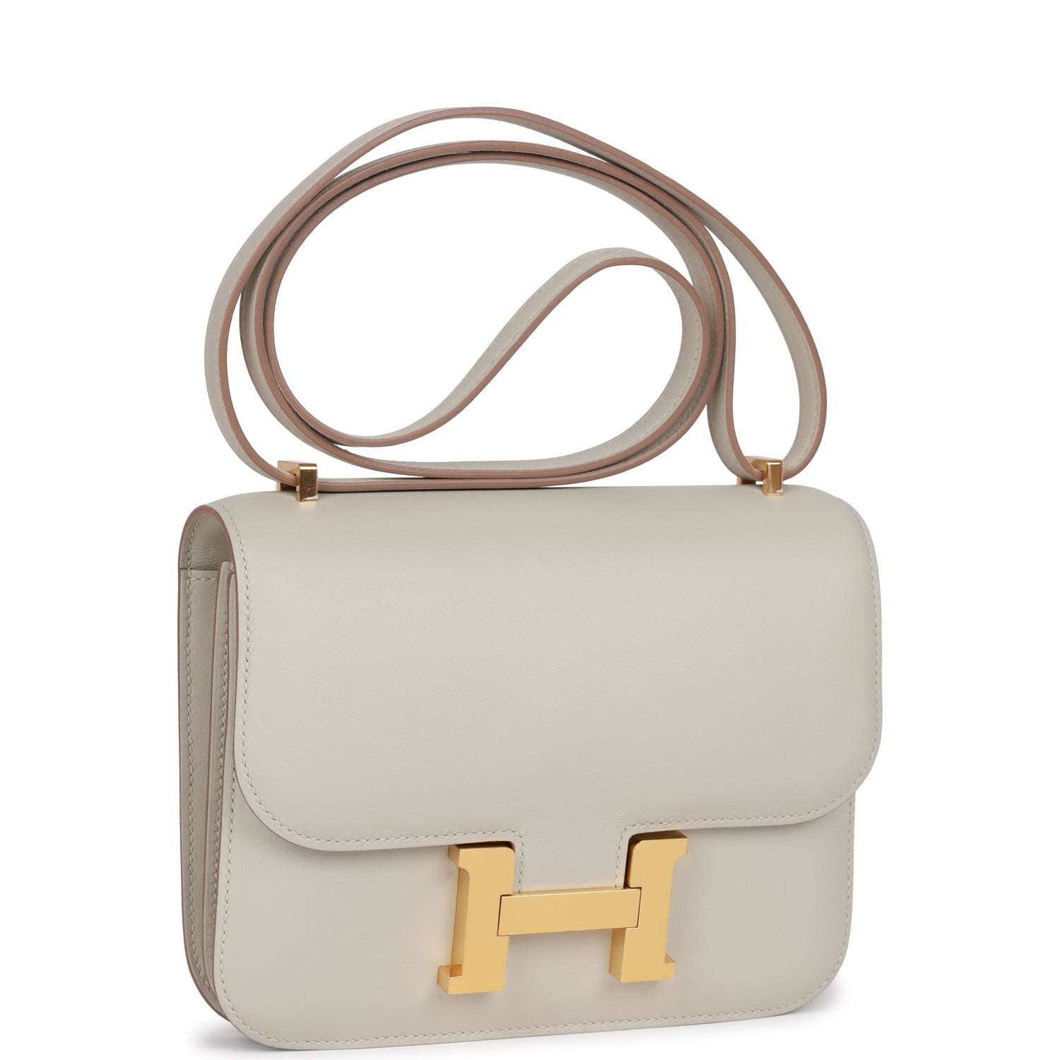 Hermès Constance 18 Gris Perle Swift Gold Hardware